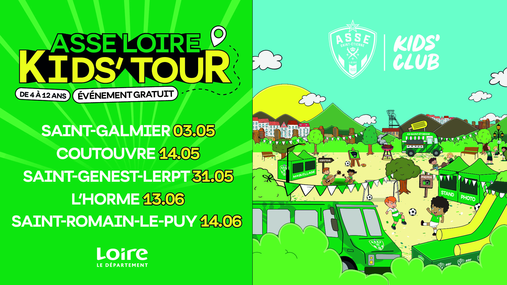 ASSE Kids'Tour  - Coup d'envoi du Kids'Tour 2026 !