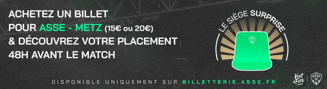 Une belle affluence en perspective pour l'ASSE face à Metz