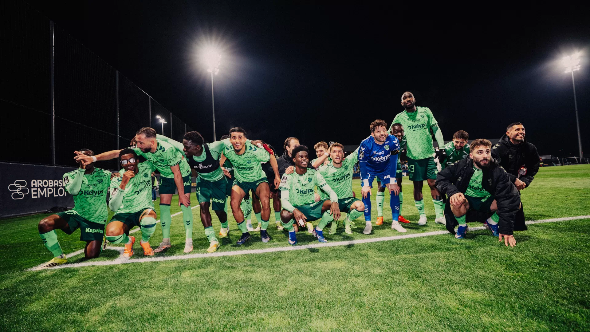 La joie partag&eacute;e des Verts &agrave; Pau