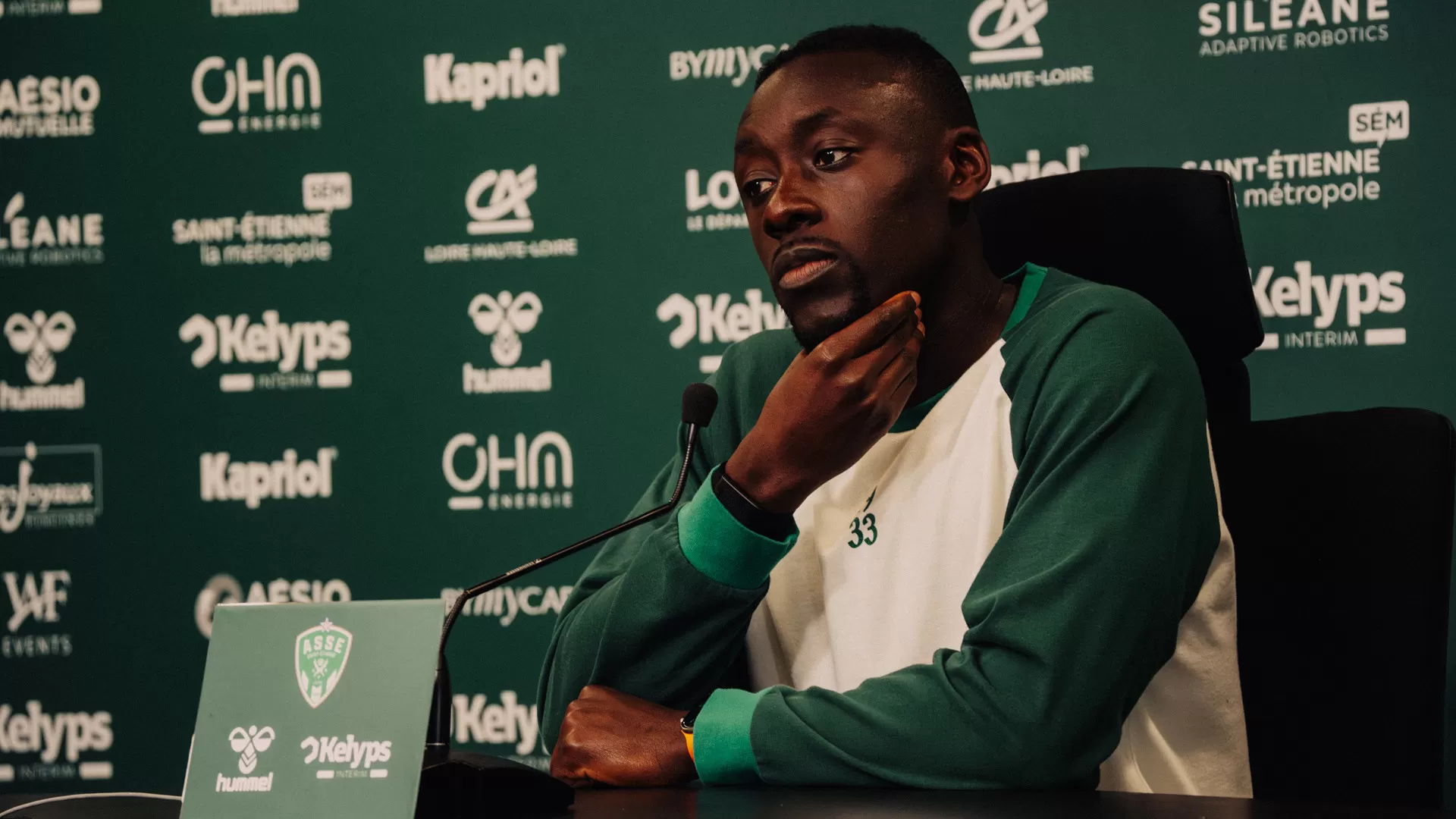 Dennis Appiah et Philippe Montanier avant #ASNLASSE