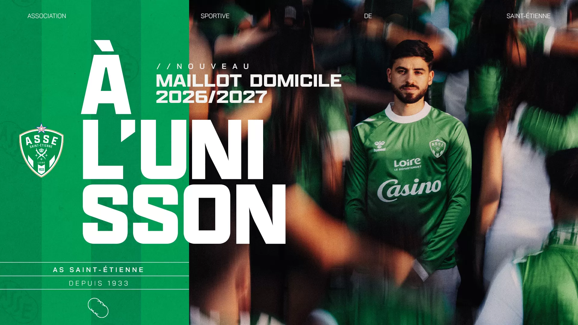 L'ASSE et hummel r&eacute;v&egrave;lent le maillot 26/27 et le retour de Casino