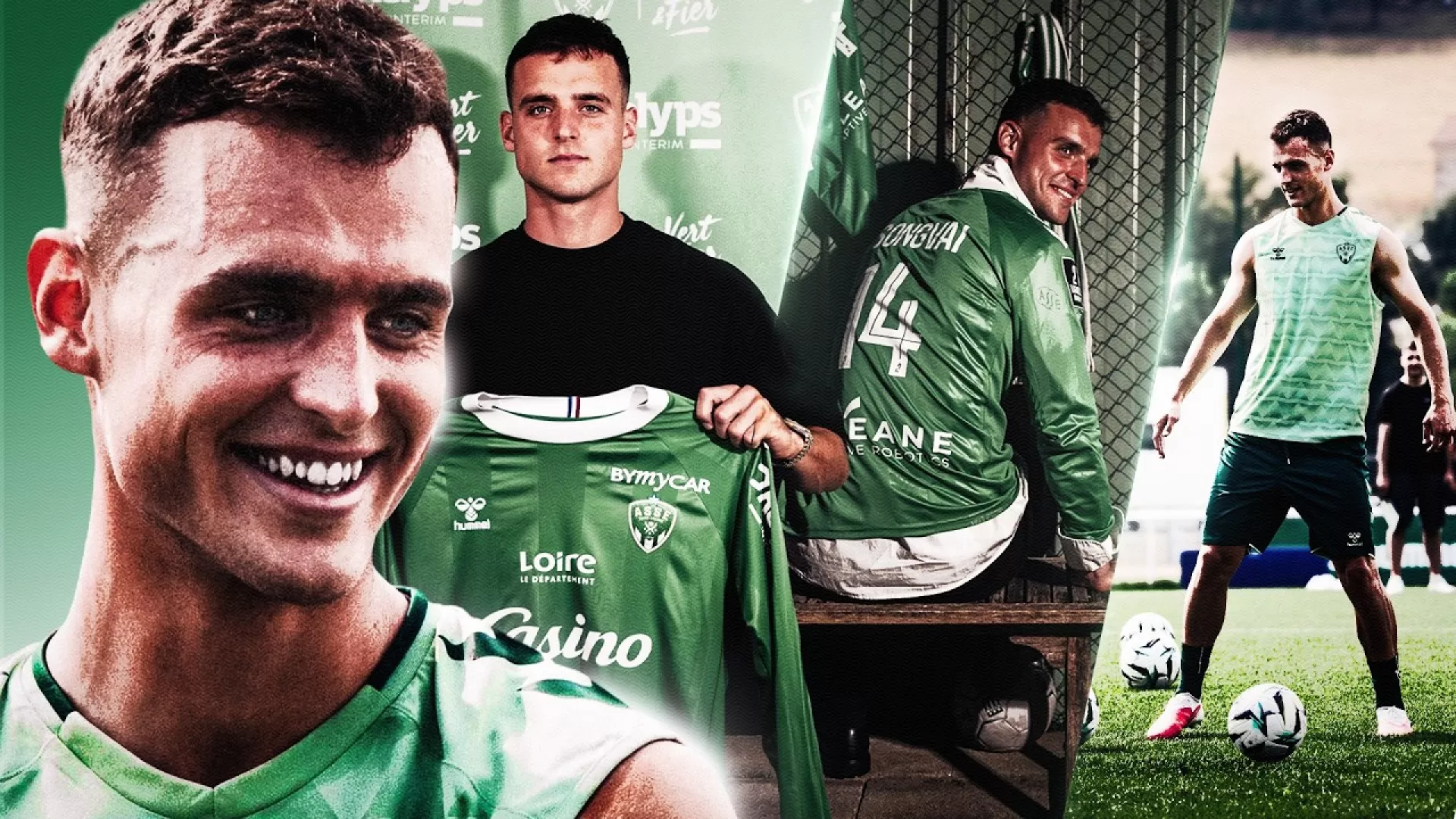 Avec Aron Csongvai de sa signature &agrave; sa premi&egrave;re en Vert !