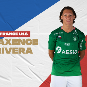 Maxence Rivera avec les Bleuets