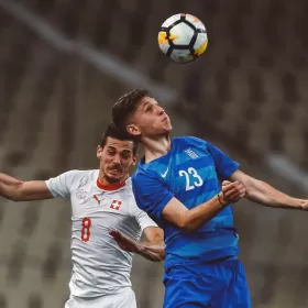 Panagiotis Retsos avec les Espoirs grecs