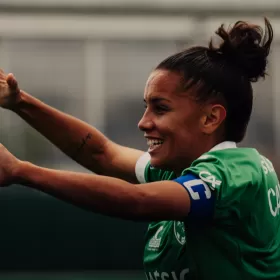 Les 4 buts des Vertes et la r&eacute;ac' d'Emma Templier !
