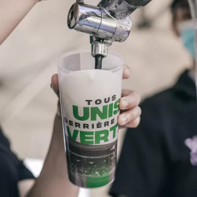La fin des bouteilles en plastique au stade Geoffroy-Guichard