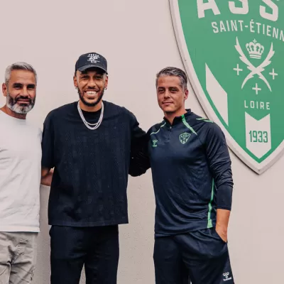 Pierre-Emerick Aubameyang en visite chez les Verts ! 🥹💚