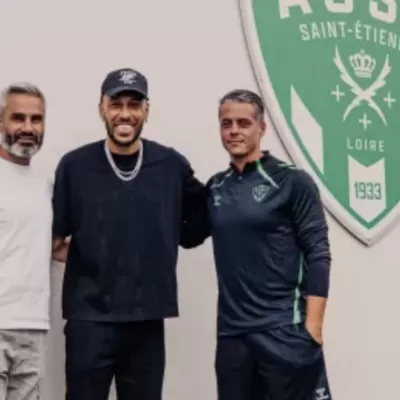 Pierre-Emerick Aubameyang visits Les Verts! 🥹💚