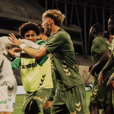 Scène de joie partagée à Clermont ! 💚
