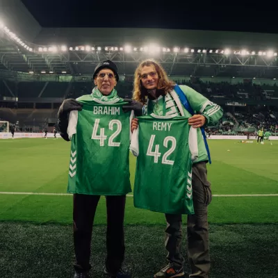 Brahim, 87 years old, fulfills his dream by discovering Geoffroy-Guichard