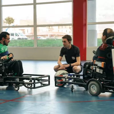 Coup d'envoi de la Division 1 de Foot-Fauteuil