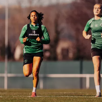 Les Vertes &agrave; l'entra&icirc;nement !