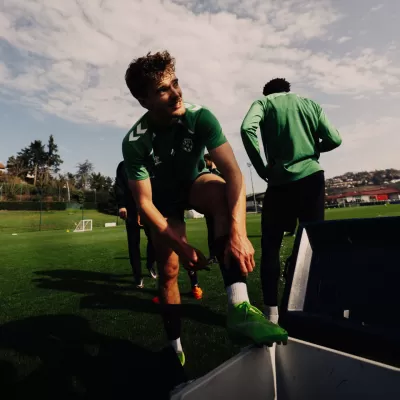 S&eacute;ance sous le soleil pour les Verts !
