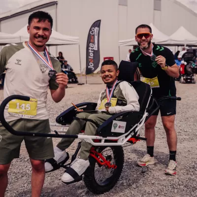 D&eacute;fi sportif et aventure solidaire au Run Handi Nature 42