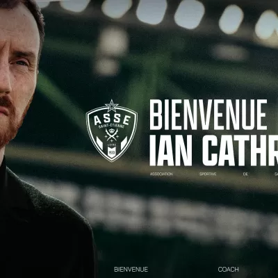 Ian Cathro, nouvel entra&icirc;neur de l'AS Saint-&Eacute;tienne