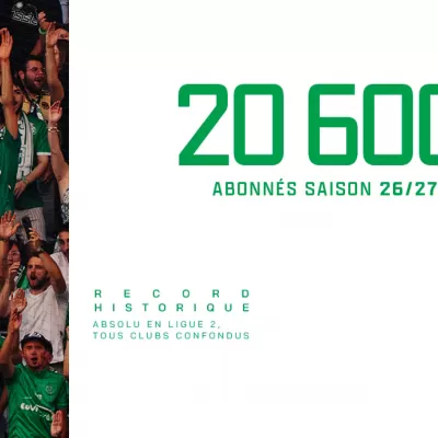 20 600 abonn&eacute;s : l'ASSE &eacute;tablit son record historique !