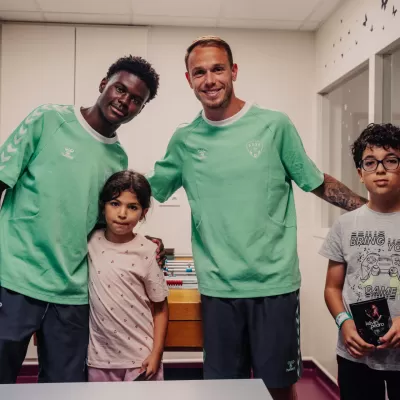 Irvin Cardona et K&eacute;vin Pedro lancent la saison des visites au CHU	