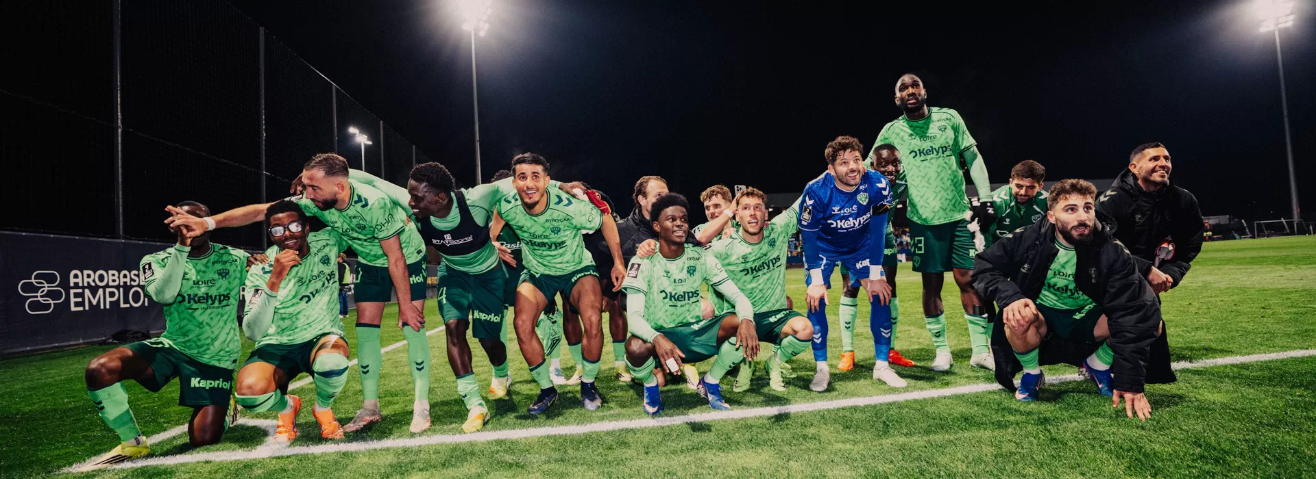 La joie partag&eacute;e des Verts &agrave; Pau