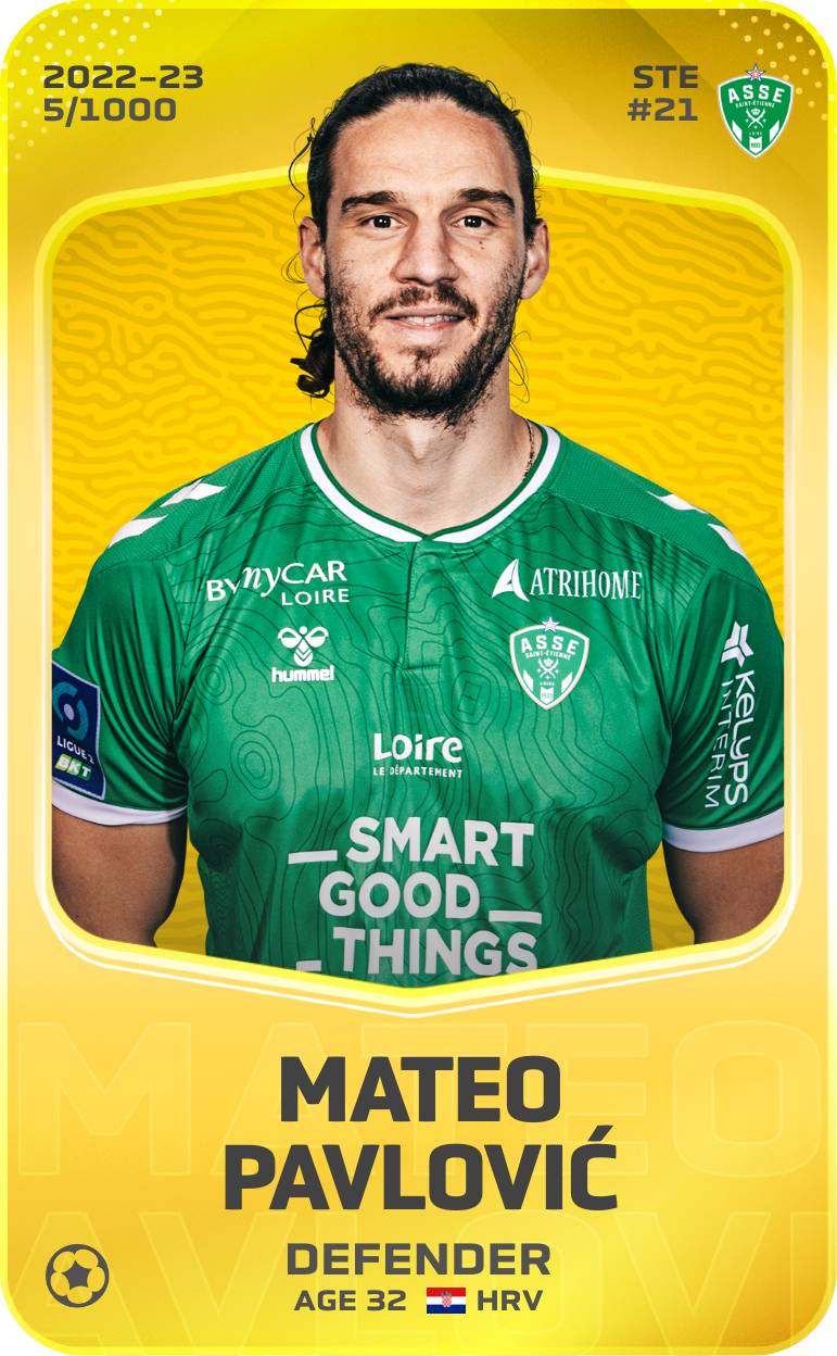 Carte Sorare de Pavlovic